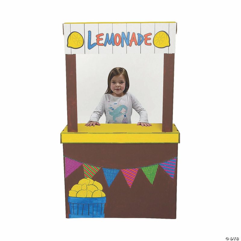 Early Learning Activities | Color Your Own Lemonade Stand And Playhouse Early Learning Early Learning Activities