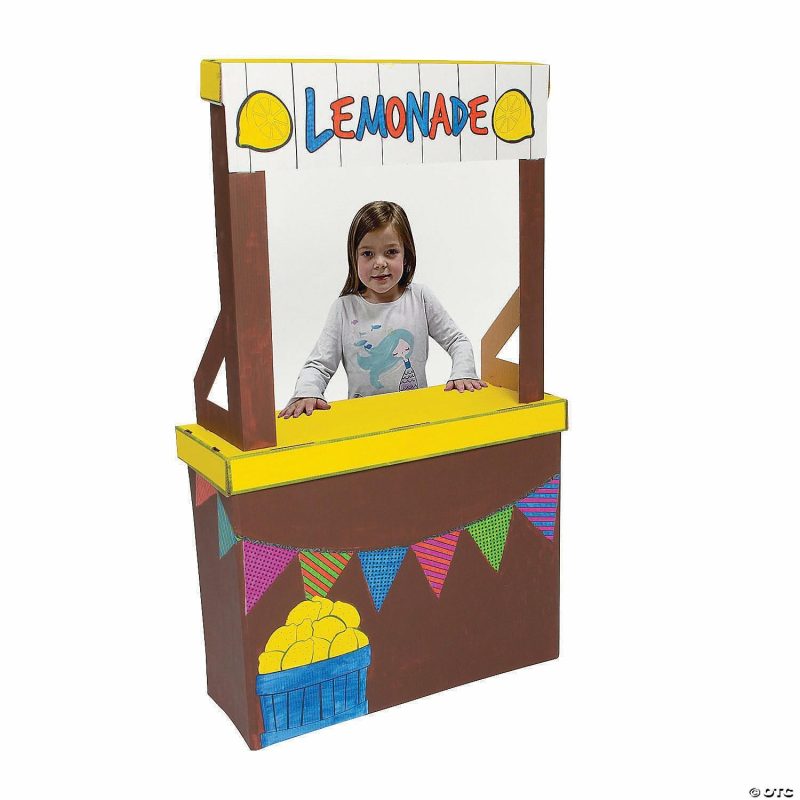 Early Learning Activities | Color Your Own Lemonade Stand And Playhouse Early Learning Early Learning Activities