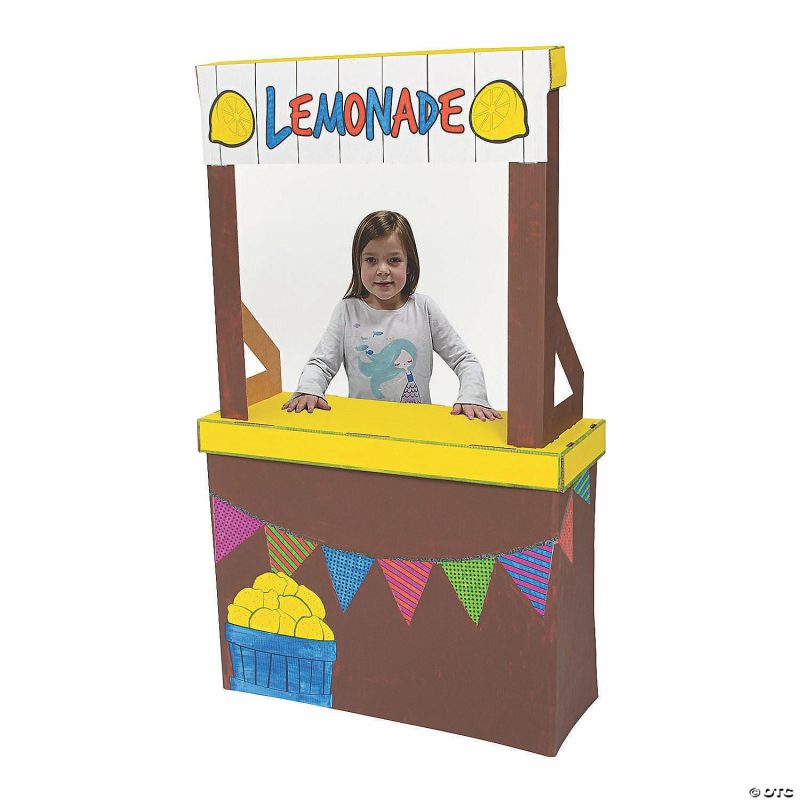 Early Learning Activities | Color Your Own Lemonade Stand And Playhouse Early Learning Early Learning Activities