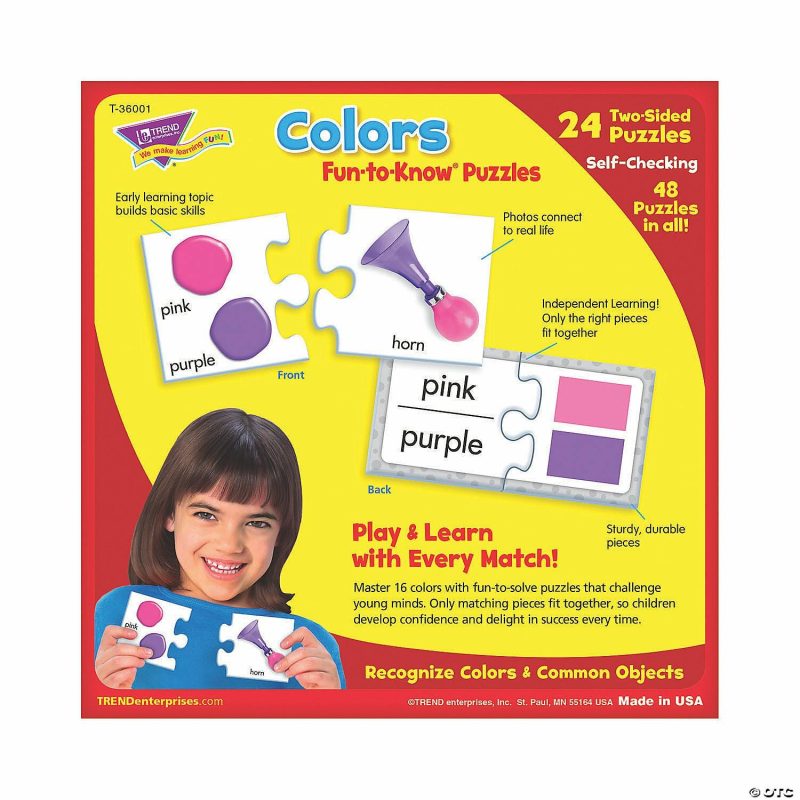 Early Learning Activities | Colors Fun-To-Know® Jigsaw Puzzles Early Learning Early Learning Activities