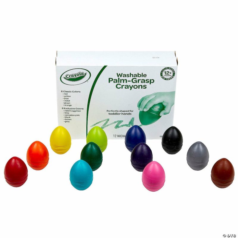 Early Learning Activities | Crayola Washable Palm Grasp Crayons: Set Of 12 Early Learning Early Learning Activities