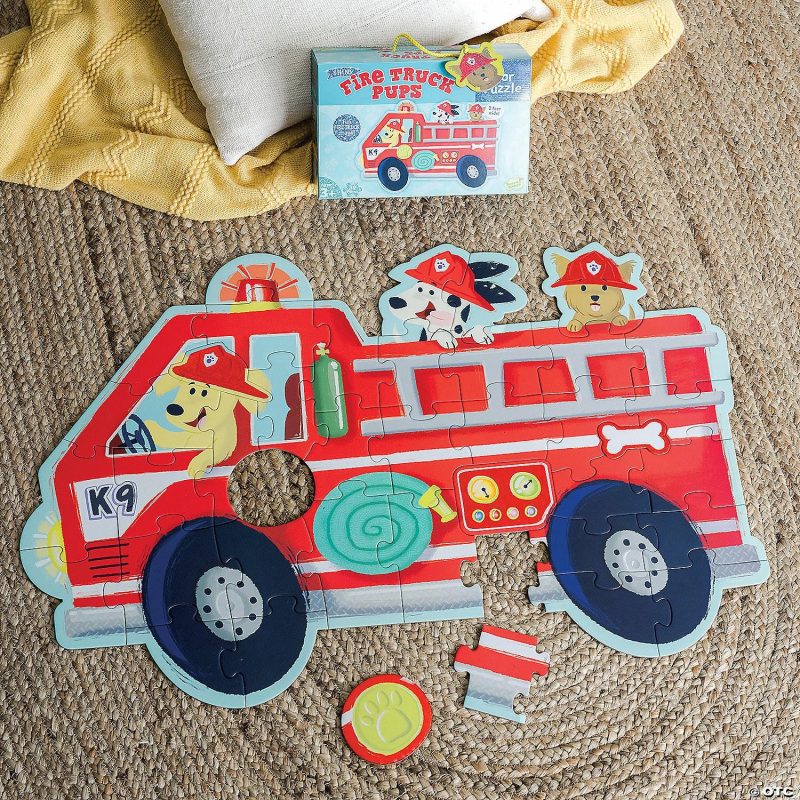 Early Learning Activities | Fire Truck Pups Floor Puzzle Early Learning Early Learning Activities