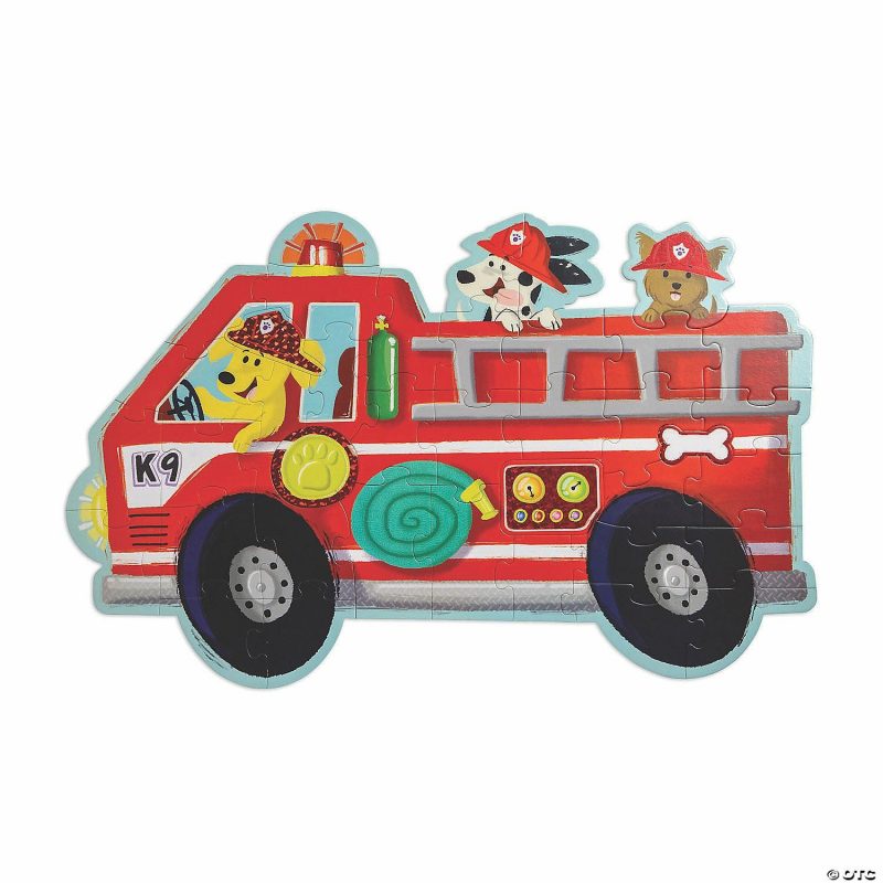 Early Learning Activities | Fire Truck Pups Floor Puzzle Early Learning Early Learning Activities