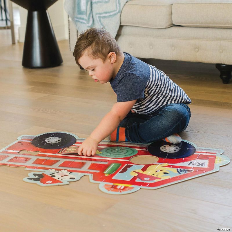 Early Learning Activities | Fire Truck Pups Floor Puzzle Early Learning Early Learning Activities