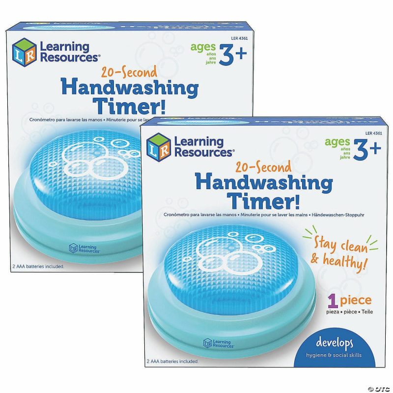 Early Learning Activities | Learning Resources 20-Second Handwashing Timer: Set Of 2 Early Learning Early Learning Activities