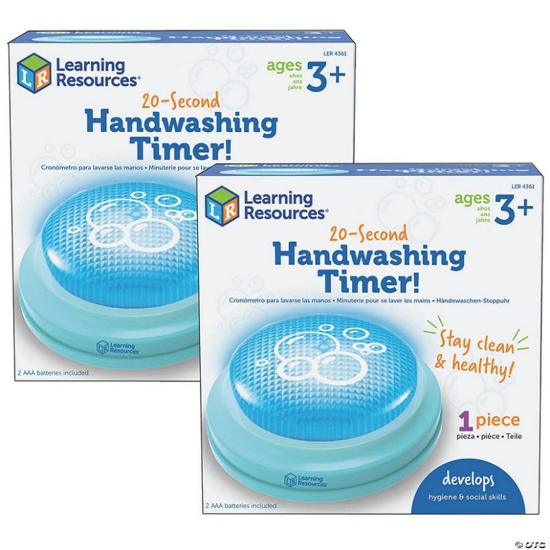 Early Learning Activities | Learning Resources 20-Second Handwashing Timer: Set Of 2 Early Learning Early Learning Activities