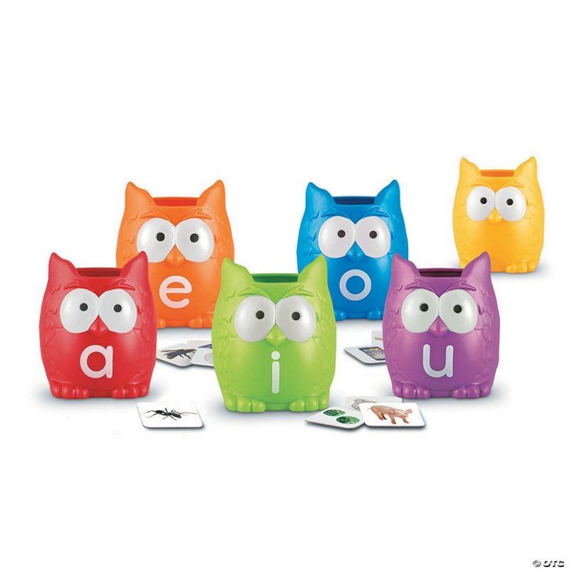 Early Learning Activities | Learning Resources Vowel Owls Sorting Set Early Learning Early Learning Activities