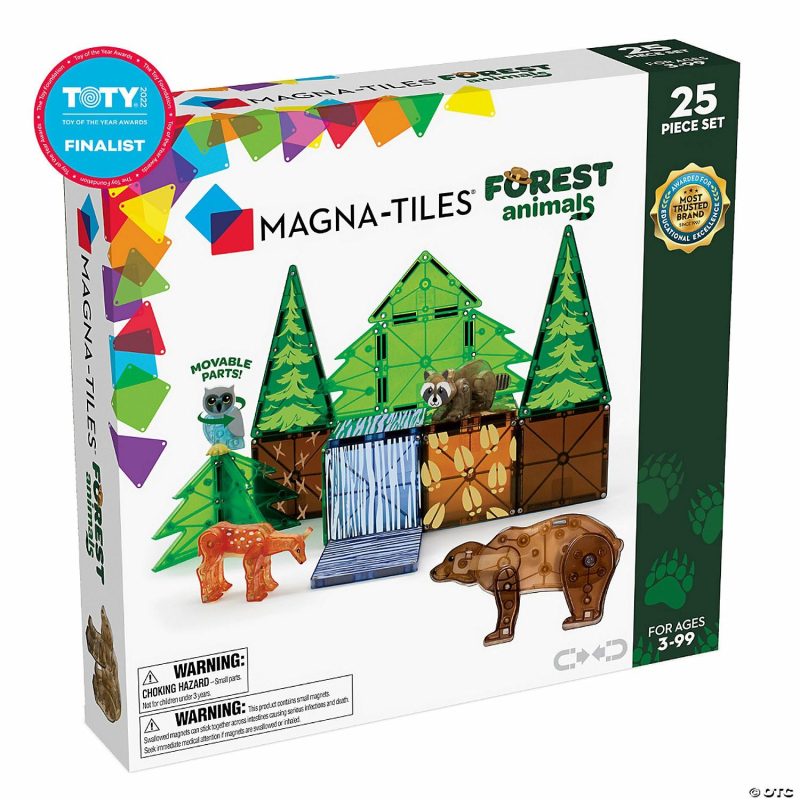 Early Learning Activities | Magna-Tiles® Forest Animals 25-Piece Magnetic Construction Set, The Original Magnetic Building Brand Early Learning Early Learning Activities