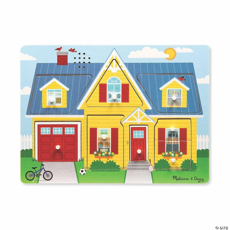 Early Learning Activities | Melissa & Doug: Around The House Sound Jigsaw Puzzle Early Learning Early Learning Activities