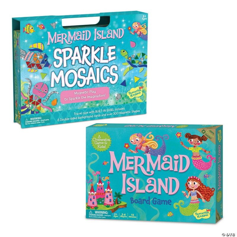 Early Learning Activities | Mermaid Island Game And Sparkle Mosaics With Free Diary Early Learning Early Learning Activities