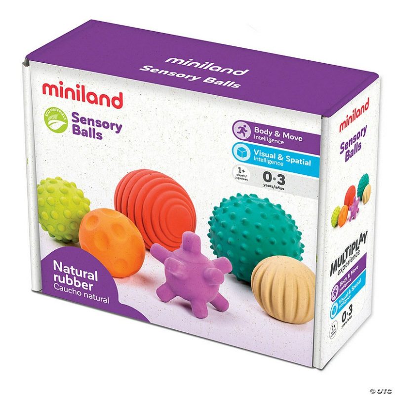 Early Learning Activities | Miniland Educational Sensory Balls, Set Of 6 Early Learning Early Learning Activities