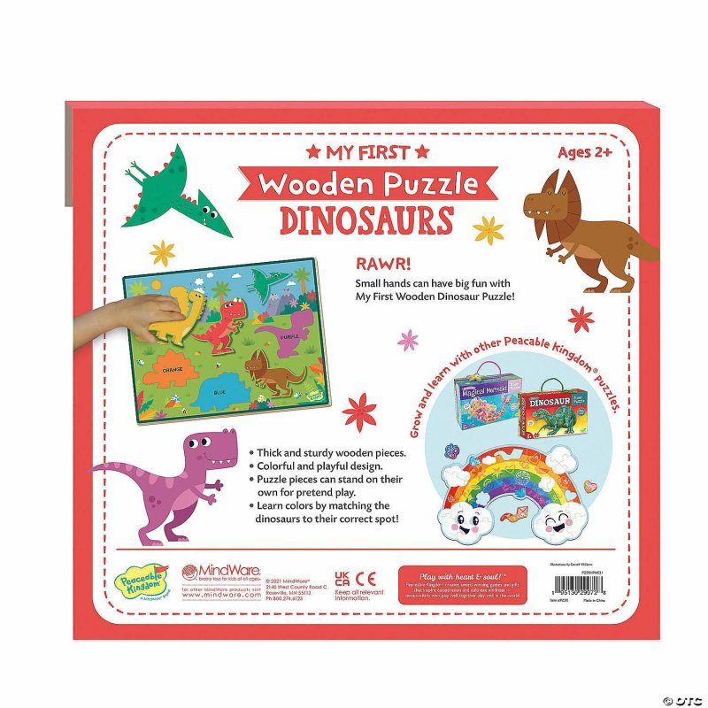 Early Learning Activities | My First Wooden Puzzle: Dinosaurs Early Learning Early Learning Activities