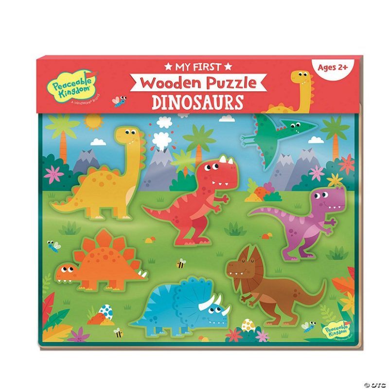 Early Learning Activities | My First Wooden Puzzle: Dinosaurs Early Learning Early Learning Activities