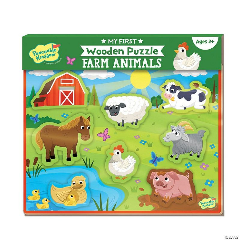 Early Learning Activities | My First Wooden Puzzle: Farm Animals Early Learning Early Learning Activities