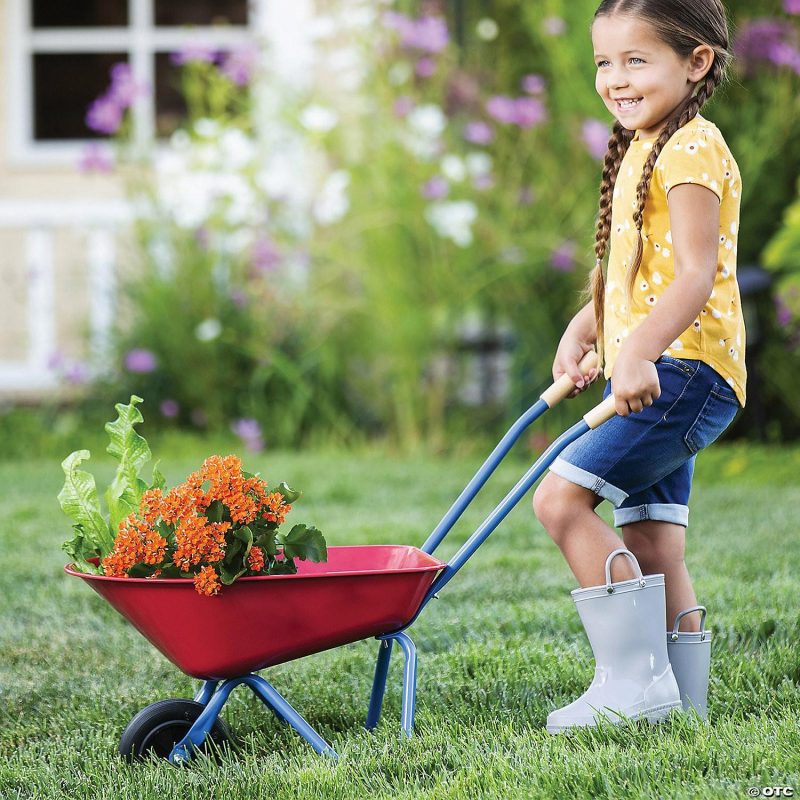 Early Learning Activities | Oh So Fun! Premium Metal Wheelbarrow For Kids Early Learning Early Learning Activities