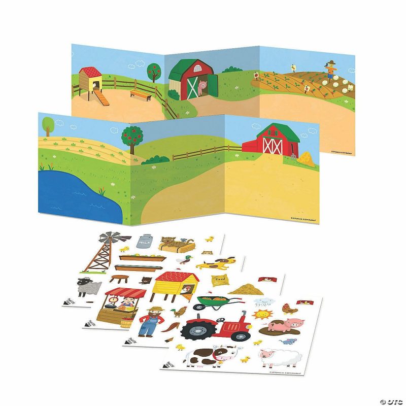 Early Learning Activities | On The Farm Reusable Sticker Tote Early Learning Early Learning Activities