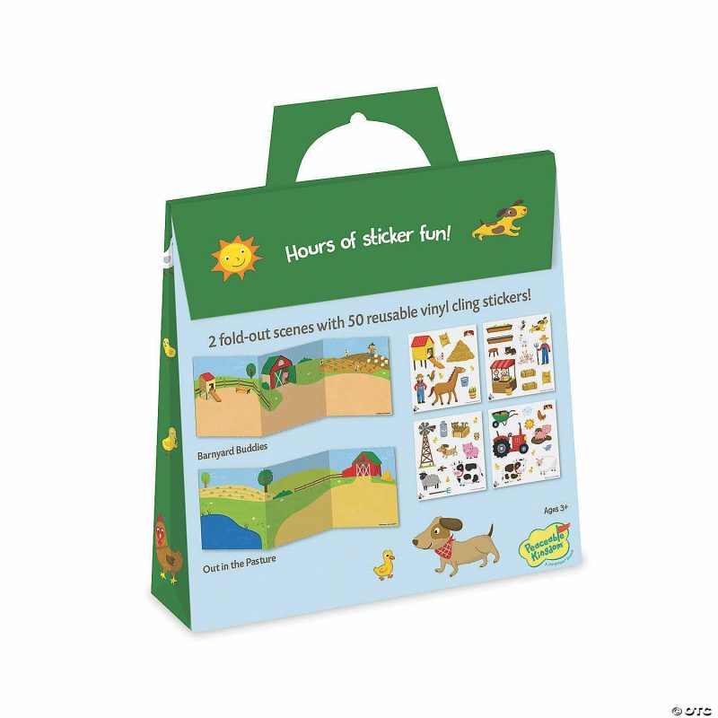 Early Learning Activities | On The Farm Reusable Sticker Tote Early Learning Early Learning Activities