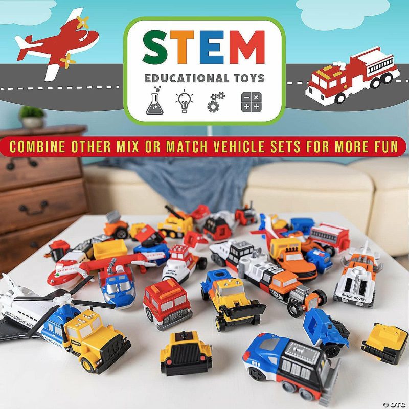 Early Learning Activities | Popular Playthings Magnetic Mix Or Match® Construction Vehicles Early Learning Early Learning Activities