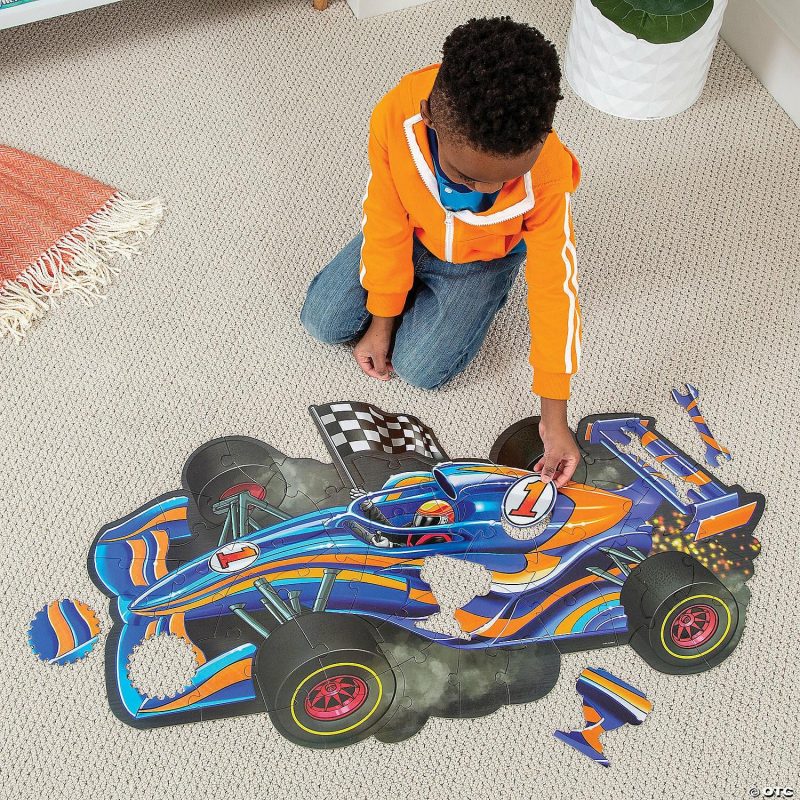 Early Learning Activities | Racecar Floor Puzzle Early Learning Early Learning Activities