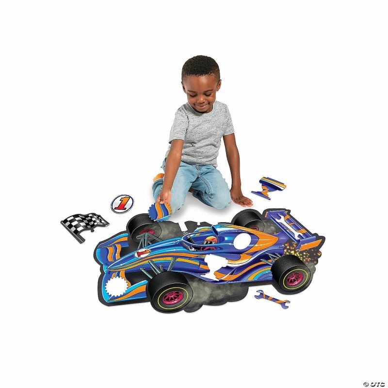 Early Learning Activities | Racecar Floor Puzzle Early Learning Early Learning Activities