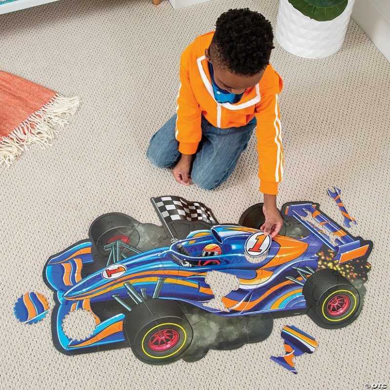 Early Learning Activities | Racecar Floor Puzzle Early Learning Early Learning Activities