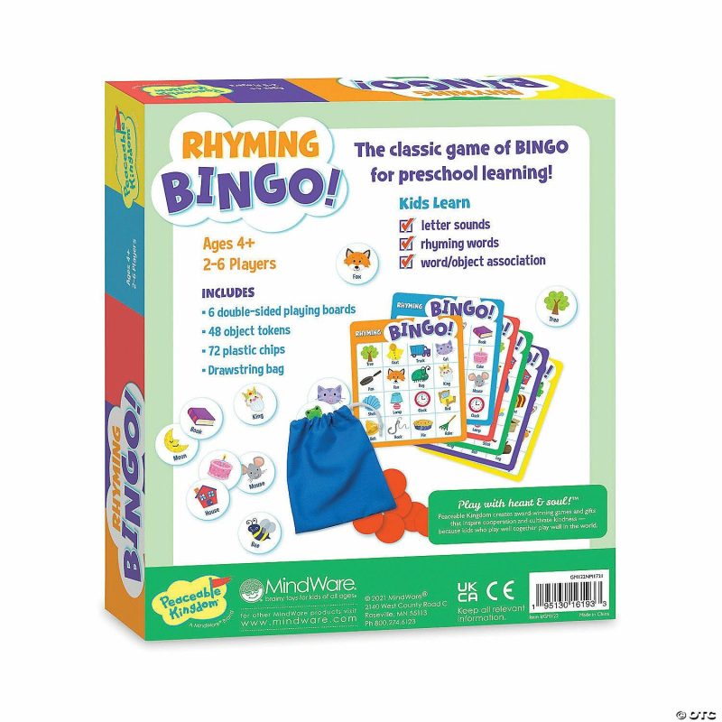 Early Learning Activities | Rhyming Bingo! Early Learning Early Learning Activities