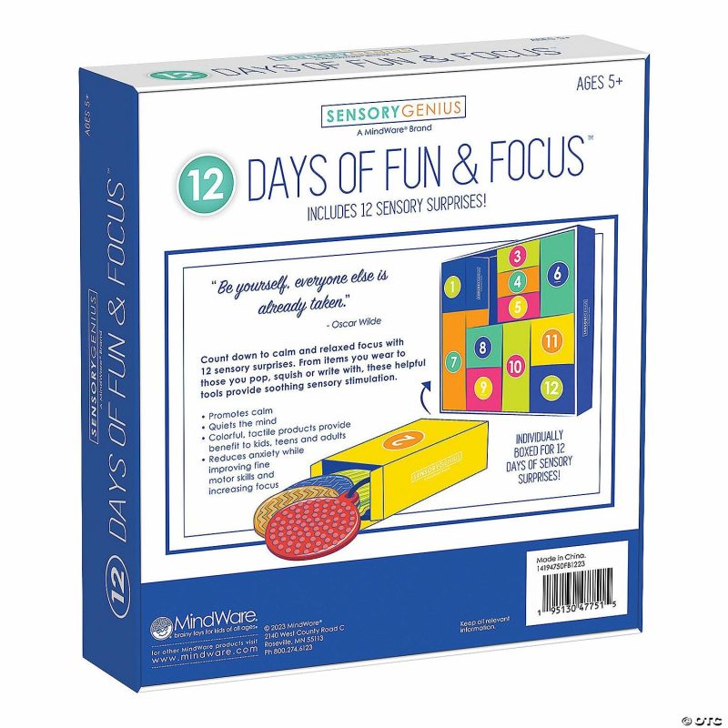 Early Learning Activities | Sensory Genius 12 Days Of Fun & Focus Fidget Toy Set Early Learning Early Learning Activities