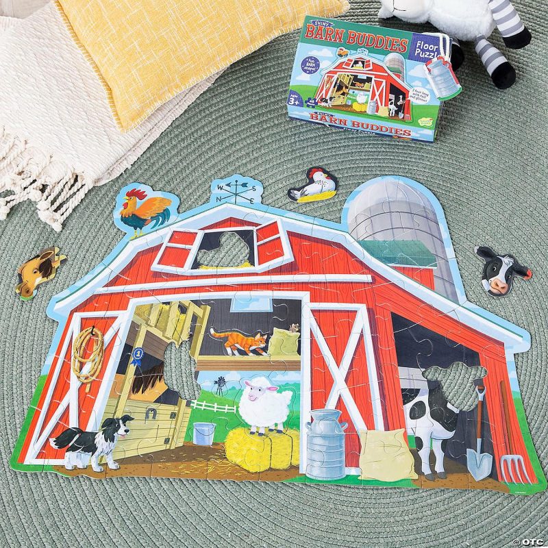 Early Learning Activities | Shiny Barn Buddies Farm Floor Puzzle Early Learning Early Learning Activities