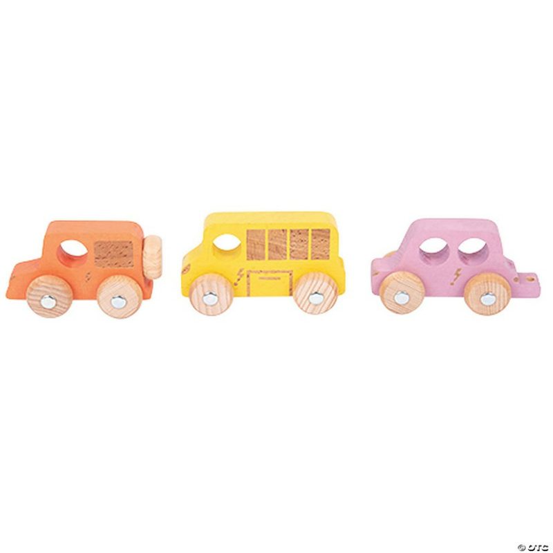 Early Learning Activities | Tickit Rainbow Wooden City E-Vehicles, Set Of 3 Early Learning Early Learning Activities