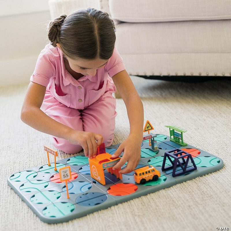 Early Learning Activities | Twist-A-Maze Roundabout Bus Route Toddler Puzzle Track Vehicle Set Early Learning Early Learning Activities