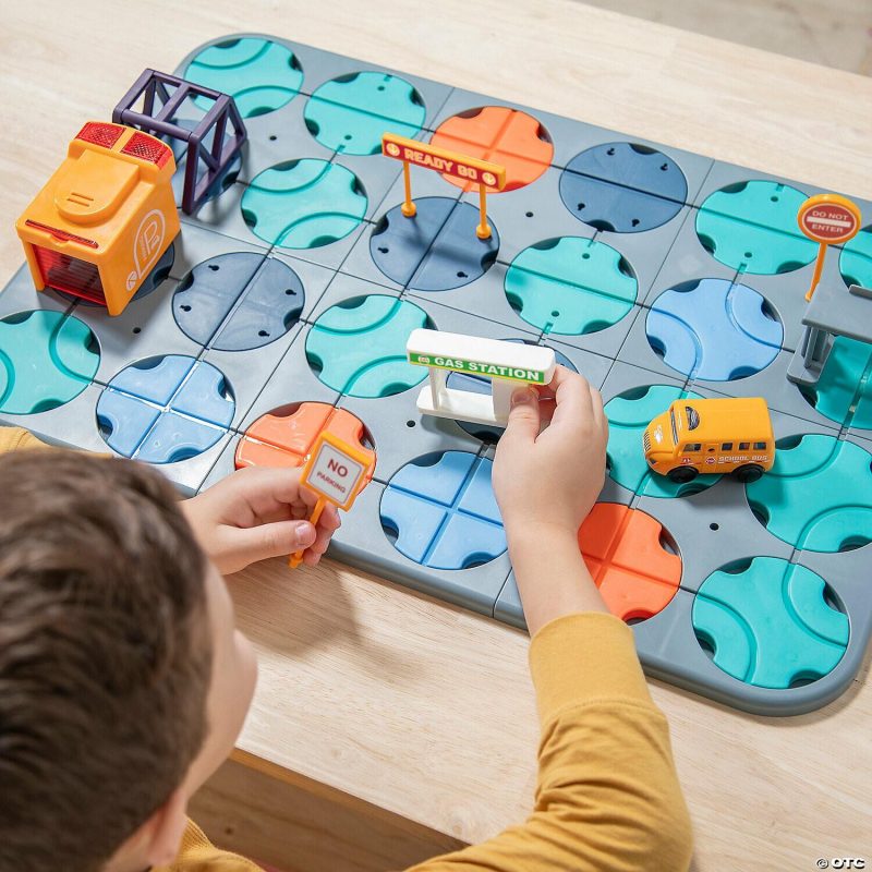 Early Learning Activities | Twist-A-Maze Roundabout Bus Route Toddler Puzzle Track Vehicle Set Early Learning Early Learning Activities