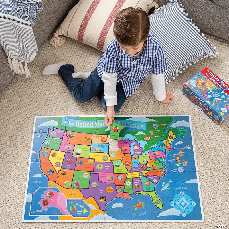 Early Learning Activities | Usa Floor Puzzle Early Learning Early Learning Activities