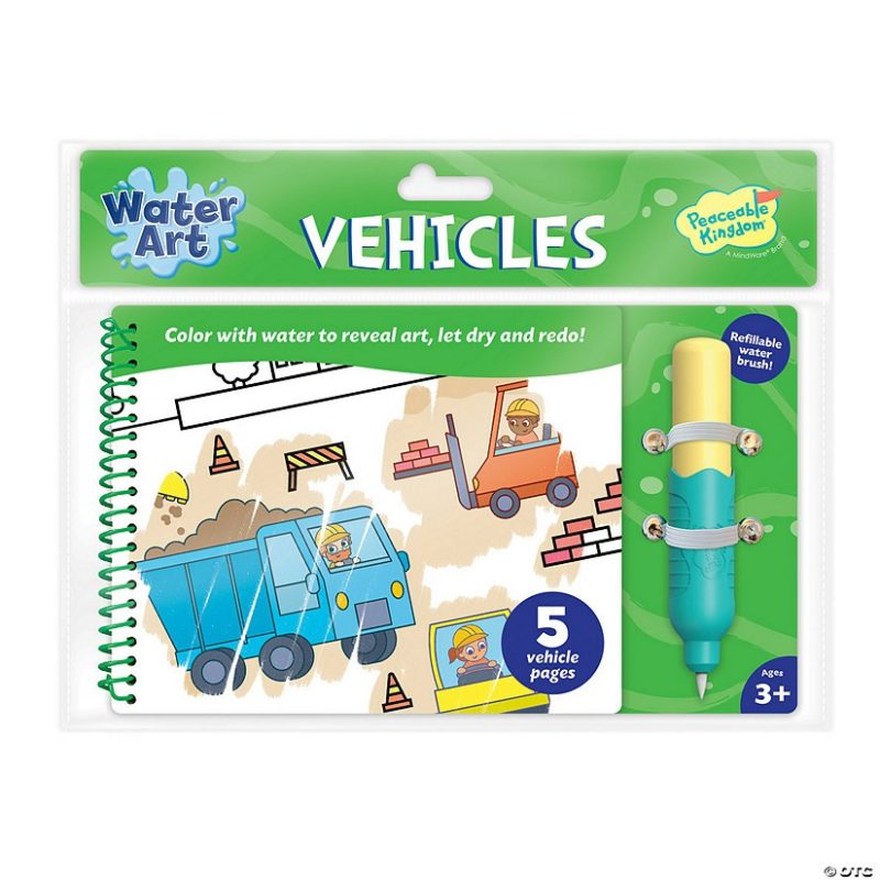 Early Learning Activities | Water Art Book: Vehicles Early Learning Early Learning Activities