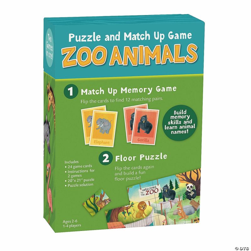 Early Learning Activities | Zoo Animal Puzzle & Match Up Game Early Learning Early Learning Activities