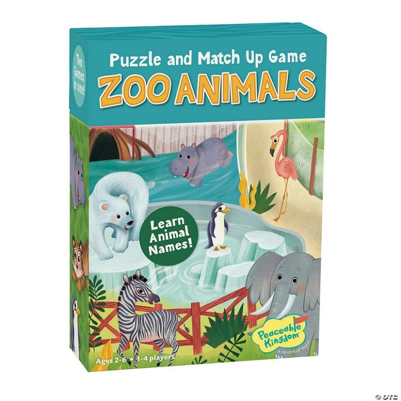 Early Learning Activities | Zoo Animal Puzzle & Match Up Game Early Learning Early Learning Activities