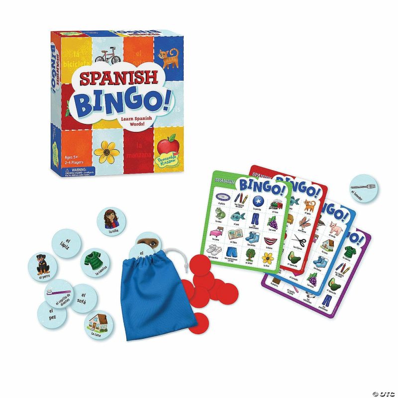 Early Learning Games | Alphabet And Spanish Bingo With Free Stickers Early Learning Early Learning Games