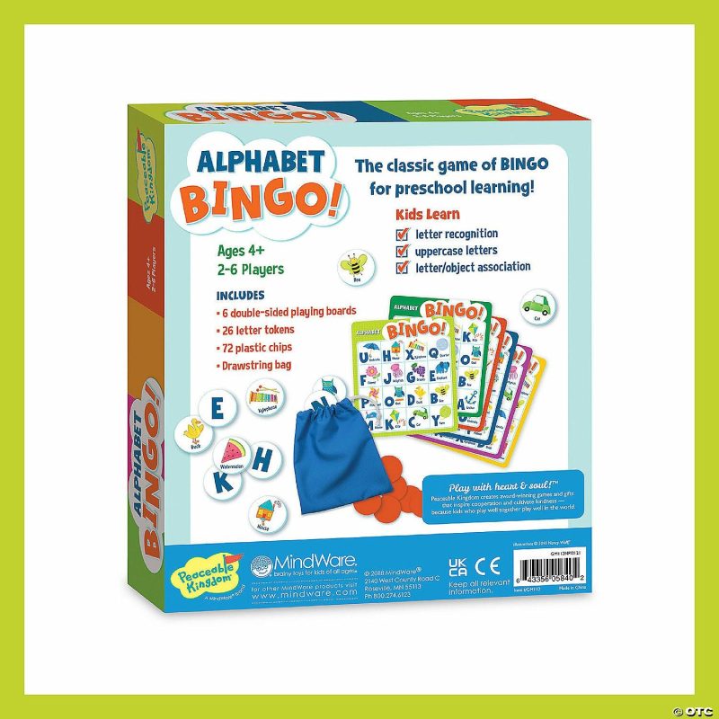 Early Learning Games | Alphabet Bingo Board Game Early Learning Early Learning Games