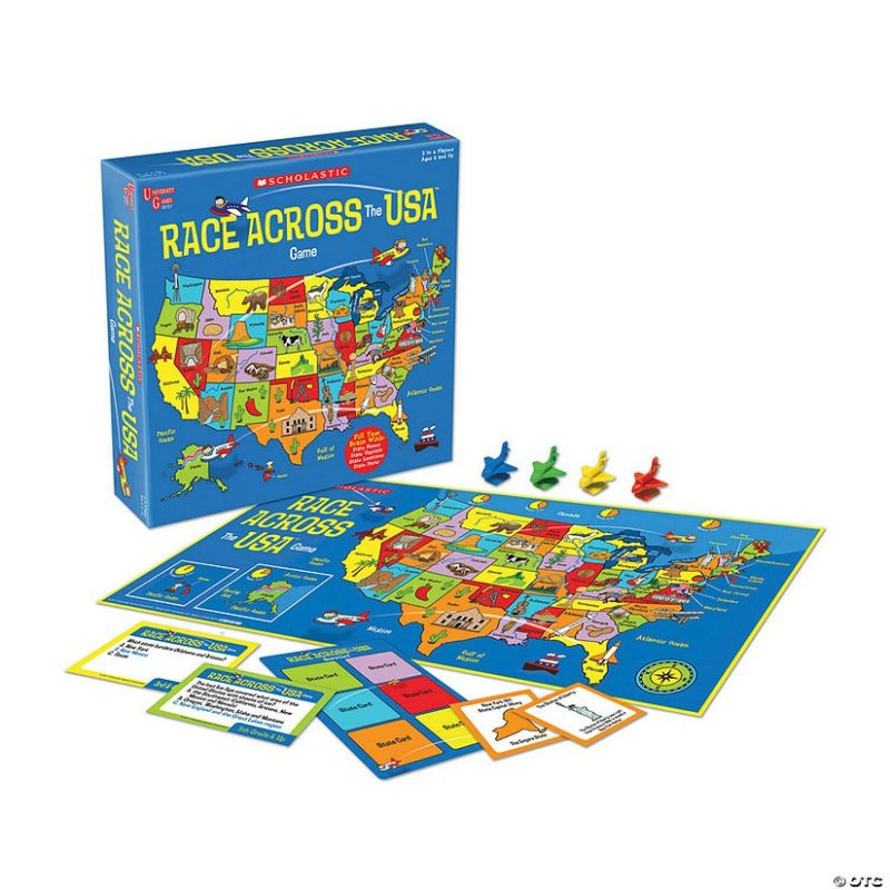 Family Game Night | Scholastic® Race Across The Usa™ Game Family Game Night Family Game Night