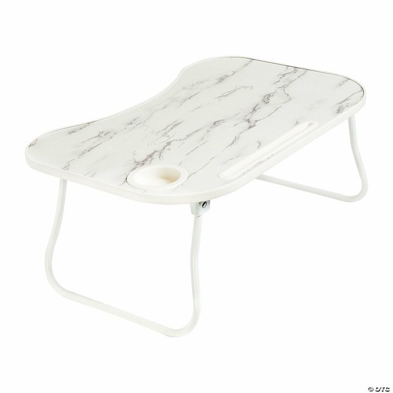 Furniture | Honey Can Do – Collapsible Folding Lap Desk White/Faux White Marble Furniture Furniture