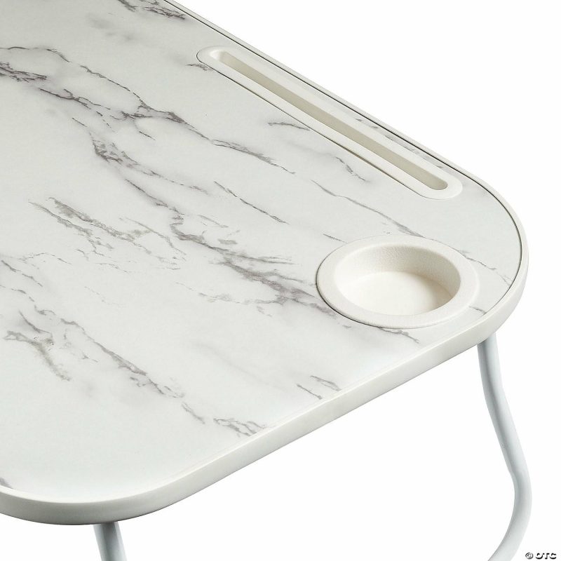 Furniture | Honey Can Do – Collapsible Folding Lap Desk White/Faux White Marble Furniture Furniture