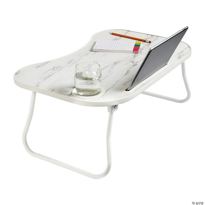 Furniture | Honey Can Do – Collapsible Folding Lap Desk White/Faux White Marble Furniture Furniture