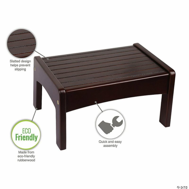 Furniture | Wildkin Slatted Step Stool – Espresso Furniture Furniture