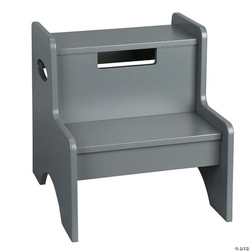 Furniture | Wildkin Two Step Stool – Gray Furniture Furniture