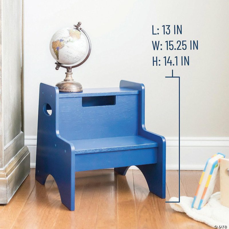 Furniture | Wildkin Two Step Stool – Navy Blue Furniture Furniture