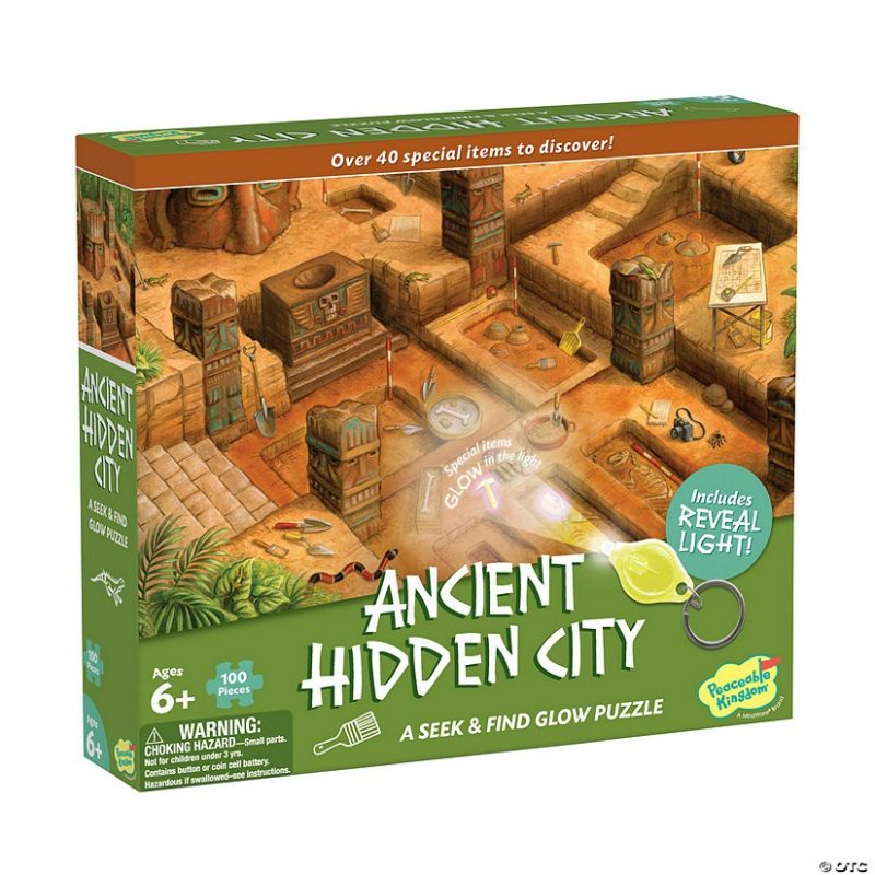 Hands-On Puzzles | Ancient City Seek & Find Glow Puzzle Brain Teasers & Puzzles Hands-On Puzzles