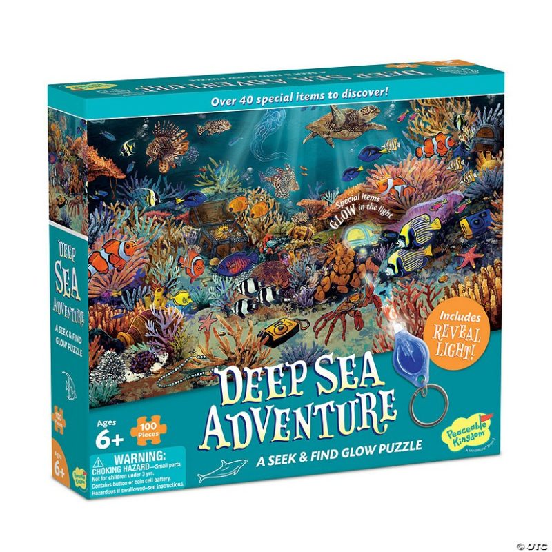 Hands-On Puzzles | Deep Sea Adventure Seek & Find Glow Puzzle Brain Teasers & Puzzles Hands-On Puzzles