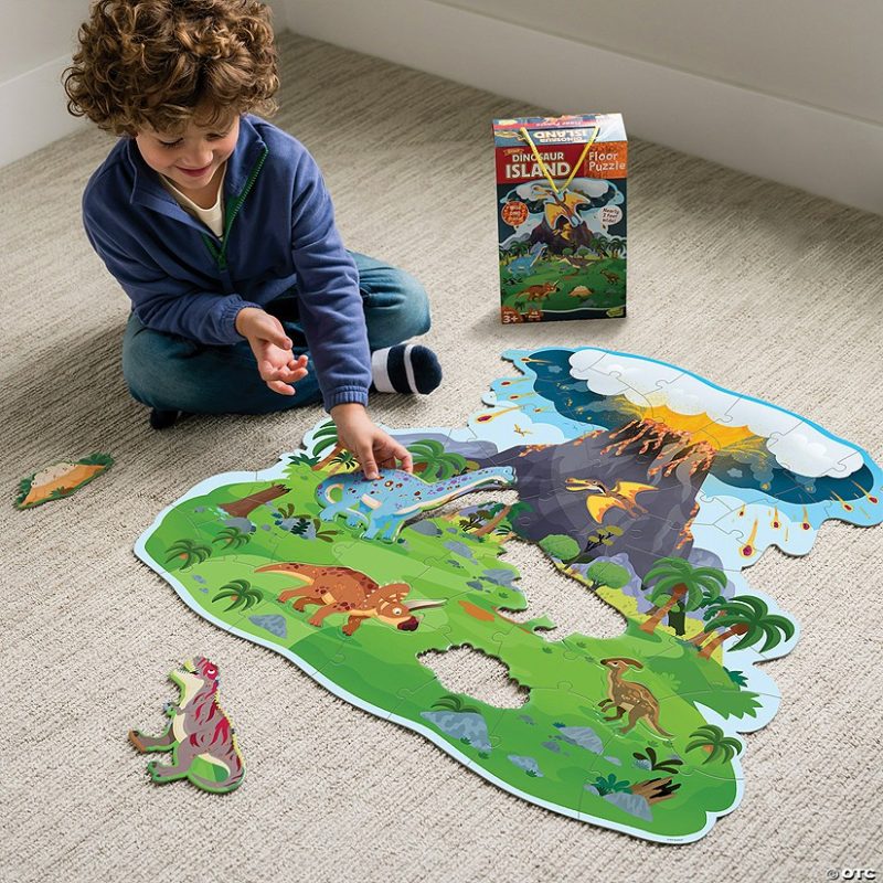 Hands-On Puzzles | Dinosaur Island Floor Puzzle Brain Teasers & Puzzles Hands-On Puzzles