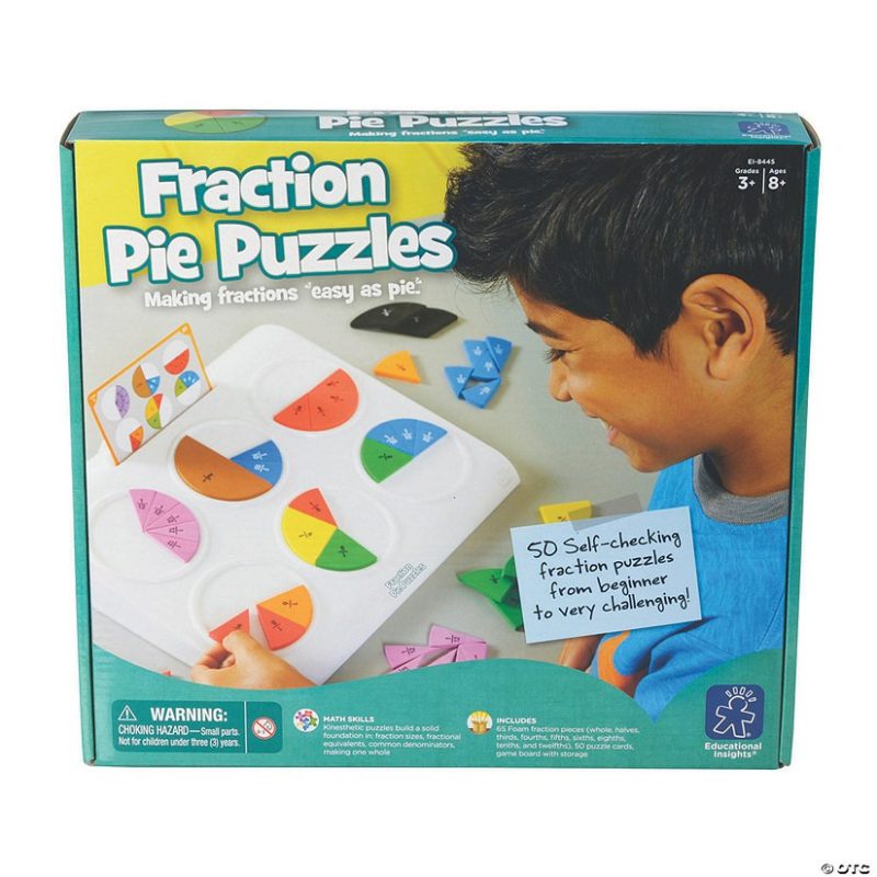 Hands-On Puzzles | Educational Insights: Fraction Pie Jigsaw Puzzles Brain Teasers & Puzzles Hands-On Puzzles