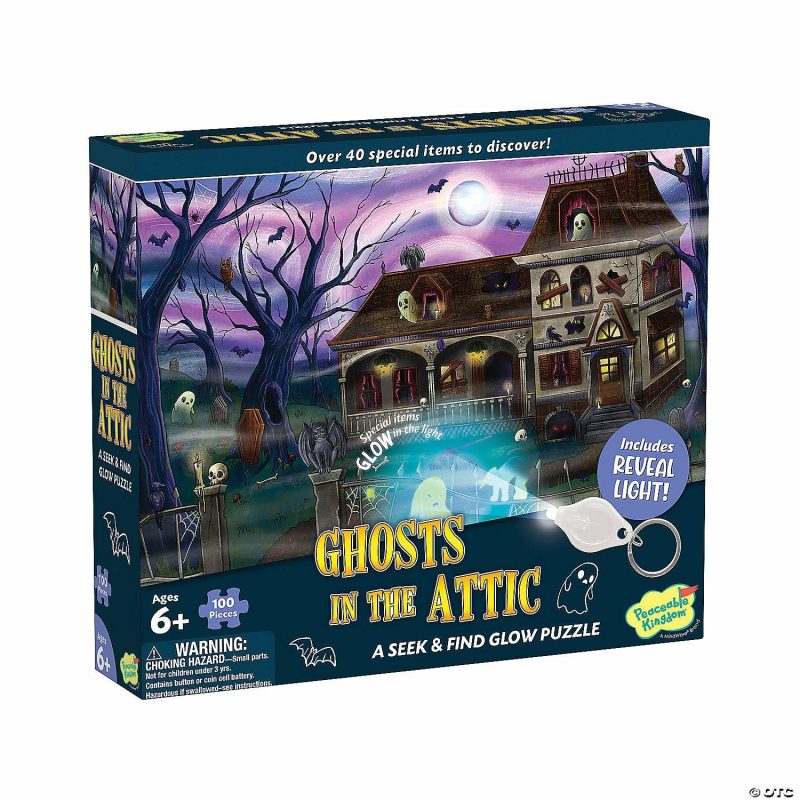 Hands-On Puzzles | Ghosts In The Attic Seek & Find Glow Puzzle Brain Teasers & Puzzles Hands-On Puzzles