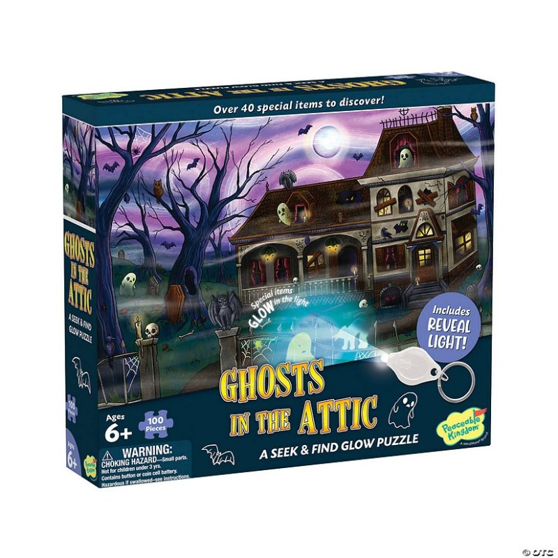 Hands-On Puzzles | Ghosts In The Attic Seek & Find Glow Puzzle Brain Teasers & Puzzles Hands-On Puzzles